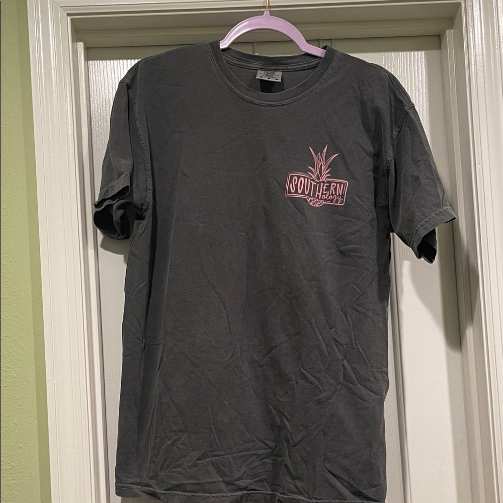 Comfort Colors Grey and Pink Graphic Tee